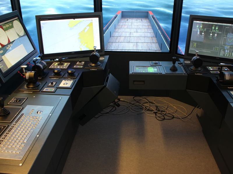 Bridge consoles with radar & ECDIS
