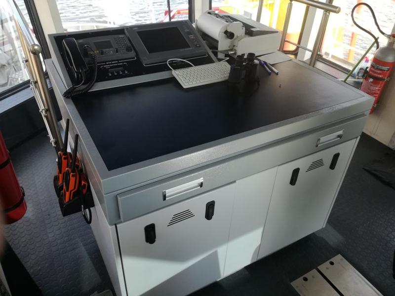 Real tug bridge chart table